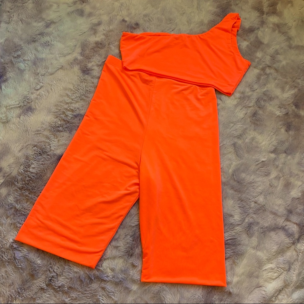 One Shoulder Two Piece Set - Picture 2 of 2
